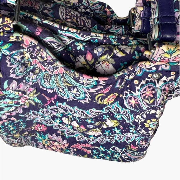 Vera Bradley Purple French Paisley Print Mid-Size Bag - Picture 7 of 16